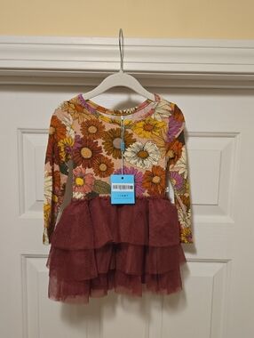 Posh Peanut Della 2T Long Sleeve Tulle Dress NWT